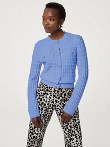 Кардиган с воротником-стойкой Fabienne Chapot, Blue