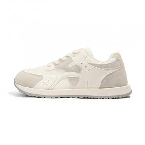 Скользоустойчивые легкие амортизирующие низкие детские повседневные кроссовки Beige Gray для подростков Babaya, бежевый