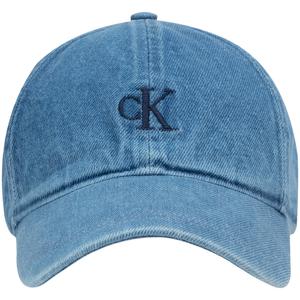 Calvin Klein Хлопковая бейсболка унисекс джинсового синего цвета, Blue