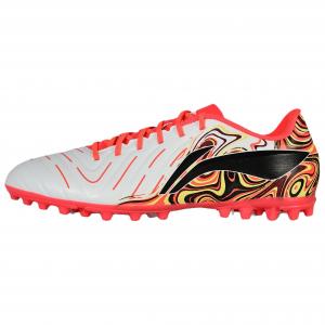 LINING Футбольные бутсы MG Rubber Short Studs унисекс, стандартные, белые/неоново-красные