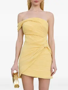 Платье мини Ahra с узлом Cult Gaia, желтый