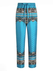 Dolce & Gabbana брюки с принтом, синий