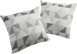 Вирт декоративная подушка "Берларе", чехол на подушку без наполнения, 2 шт Wirth 40х60 см, серый