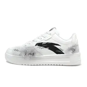 ANTA Свободные, износостойкие и легкие низкие кроссовки для скейтбординга унисекс, черные, белые