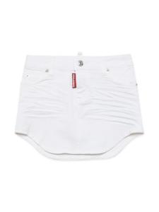 Dsquared2 джинсовая юбка с логотипом, белый