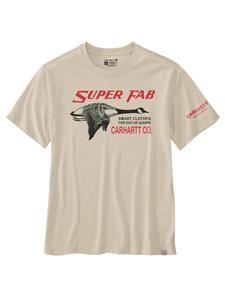 CARHARTT Футболка с графическим принтом бежевого цвета