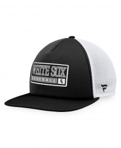 Мужская черная, белая кепка Chicago White Sox из пеноматериала Trucker Snapback Majestic