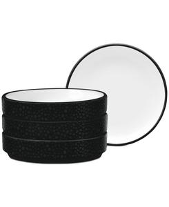 Набор из 4 мини-тарелок Colortex Stone Stax Noritake, черный