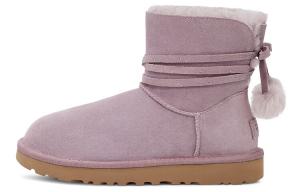 Угги женские UGG Mini Bailey Bow Pom, фиолетовый
