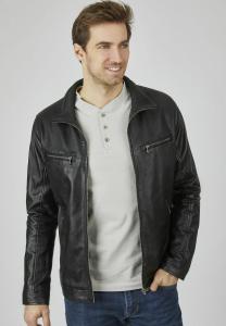 Кожаная куртка bugatti, цвет schwarz