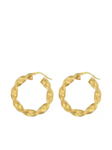 Серьги-кольца с витым дизайном Mesh, золотистый