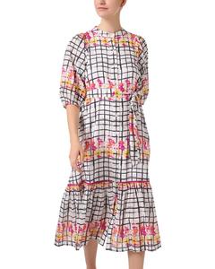 Ro's Garden Кокетливое миди-платье, мультиколор