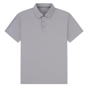 Мужская однотонная рубашка-поло с короткими рукавами Tom Baine Performance, серый