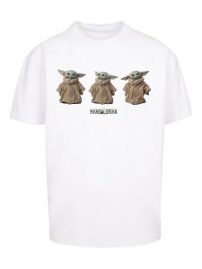 Рубашка F4NT4STIC Star Wars The Mandalorian The Child Poses, белый