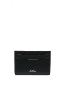 Картхолдер André с тисненым логотипом A.P.C., черный