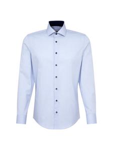 Рубашка делового кроя Slim Fit SEIDENSTICKER, светло-голубой
