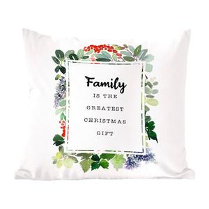 Декоративная подушка MuchoWow диванная подушка для гостиной декоративная подушка 40x40 см Рождество - цитата - семья - чехлы на диванные подушки - без наполнителя
