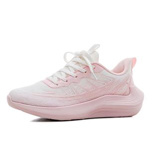 Дышащие, легкие, нескользящие низкие кроссовки для повседневного бега для женщин WARRIOR, White/Pink