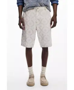 Мужские бермуды с солнечными принтами Desigual, загар/бежевый