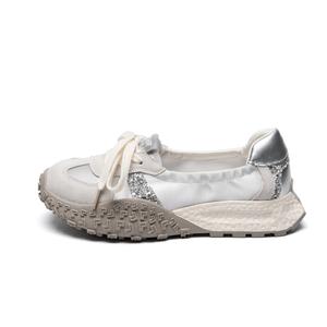 Износостойкие и легкие женские повседневные кеды ZHR, бежево-красные