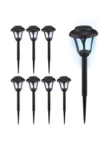 Relaxdays 8 солнечных ламп черного цвета