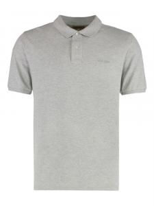 Рубашка поло из хлопкового пике Woolrich, серый