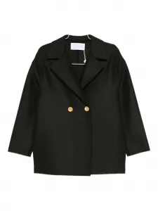 Двубортное пальто из чистой шерсти Harris Wharf London, зеленый