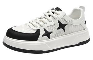 Износостойкие низкие скейтерские кроссовки мужские HLA, черно-белые