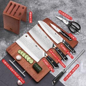 Mad Shark Немецкий тесак для рубки костей, набор из семи предметов с разделочной доской