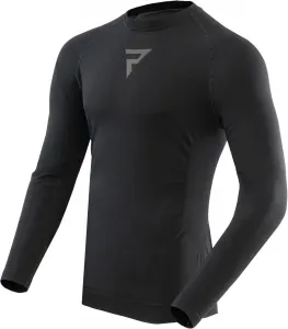 Термофутболка REBELHORN Freeze II для мужчин с длинным рукавом, охлаждающее термобелье, влагоотводящая ткань, дышащая, с компрессионными зонами, термоодежда для мотоциклистов, Black
