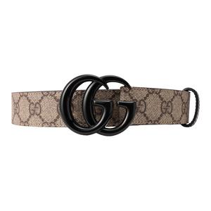GUCCI Ремень тонкий Gg Marmont Gg Supreme, Brown