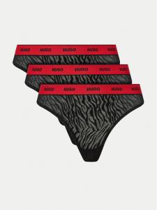 Набор из 3 стрингов Hugo, черный