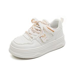 Износостойкие дышащие низкие кроссовки для скейтбординга для женщин HUANQIU, Beige Brown