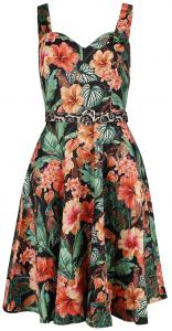 Платье средней длины Voodoo Vixen Jungke Print Flare Dress, разноцветный