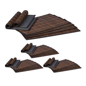 Подставка для столовых приборов, 24 предмета Relaxdays, коричневый