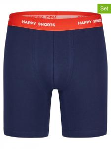 Happy Shorts Комплект из 2 штук: боксерские шорты темно-синего/красного цвета