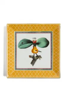 Прямоугольный поднос для мелочей с принтом 21 см x 21 см La Doublej, желтый