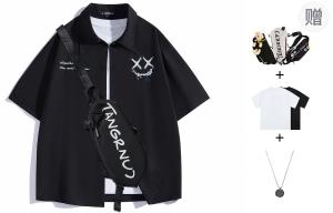 Футболка унисекс Airwalk, абрикосовая (в комплекте сумка через плечо+ожерелье)