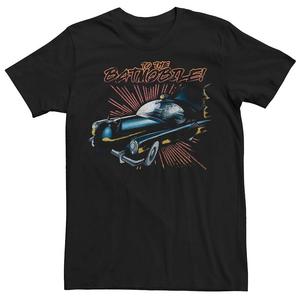 Мужская футболка в стиле ретро Batman To the Batmobile DC Comics, черный