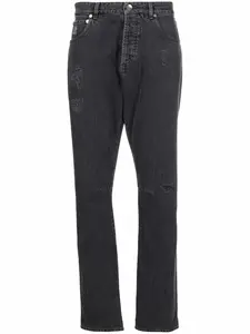Прямые джинсы Brunello Cucinelli, серый