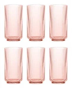 Стаканы Mesa Jumbo Cobalt, набор из 6 штук Abode Homewares, pink