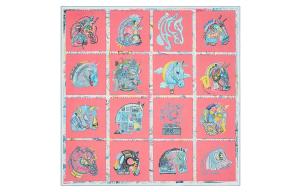 HERMES Шёлковый шарф женский розовый, Pink