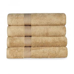 Набор банных полотенец из египетского хлопка SUPERIOR из 4 предметов, цвет Toast