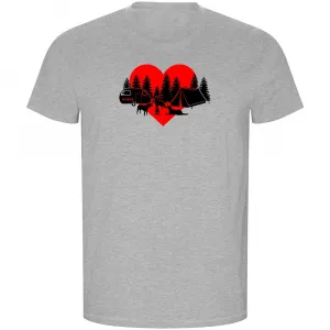 Футболка с коротким рукавом Kruskis Camping Dogs ECO, серый