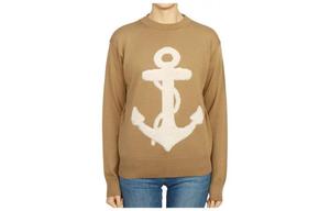 MaxMara Свитер женский, коричневый, с круглой горловиной, Moderate Others