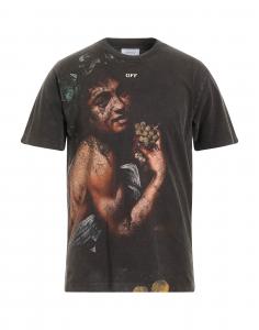 Футболка Off-White, темно-коричневый