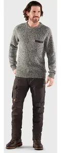 Мужской свитер с круглым вырезом Fjallraven Lada, серый