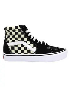 Клетчатые парусиновые высокие кеды Vans, мультиколор