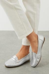 Лоферы кожаные Good For the Sole Nessa, серебряный