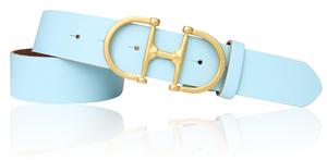 Ремень FRONHOFER FRONHOFER Damen 4cm, Schmuckschnalle vergoldet Horse bit Schnalle, аква